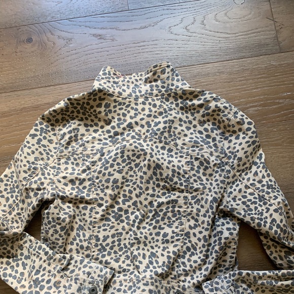 Leopard Jacket Denim Style size 12 - Picture 4 of 8